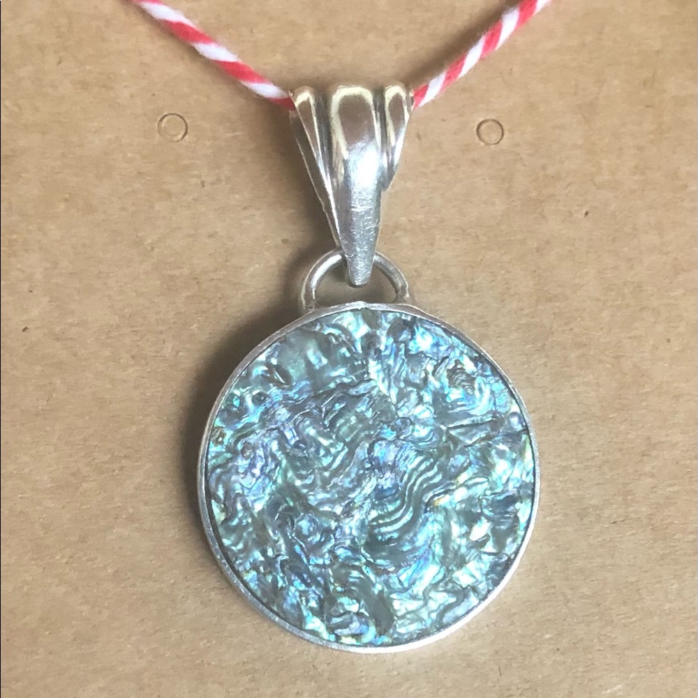 Abalone and Sterling Silver Pendant